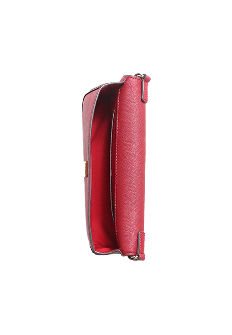 Tory Burch Emerson Flap Shoulder Bag In Bartlett Red 177035