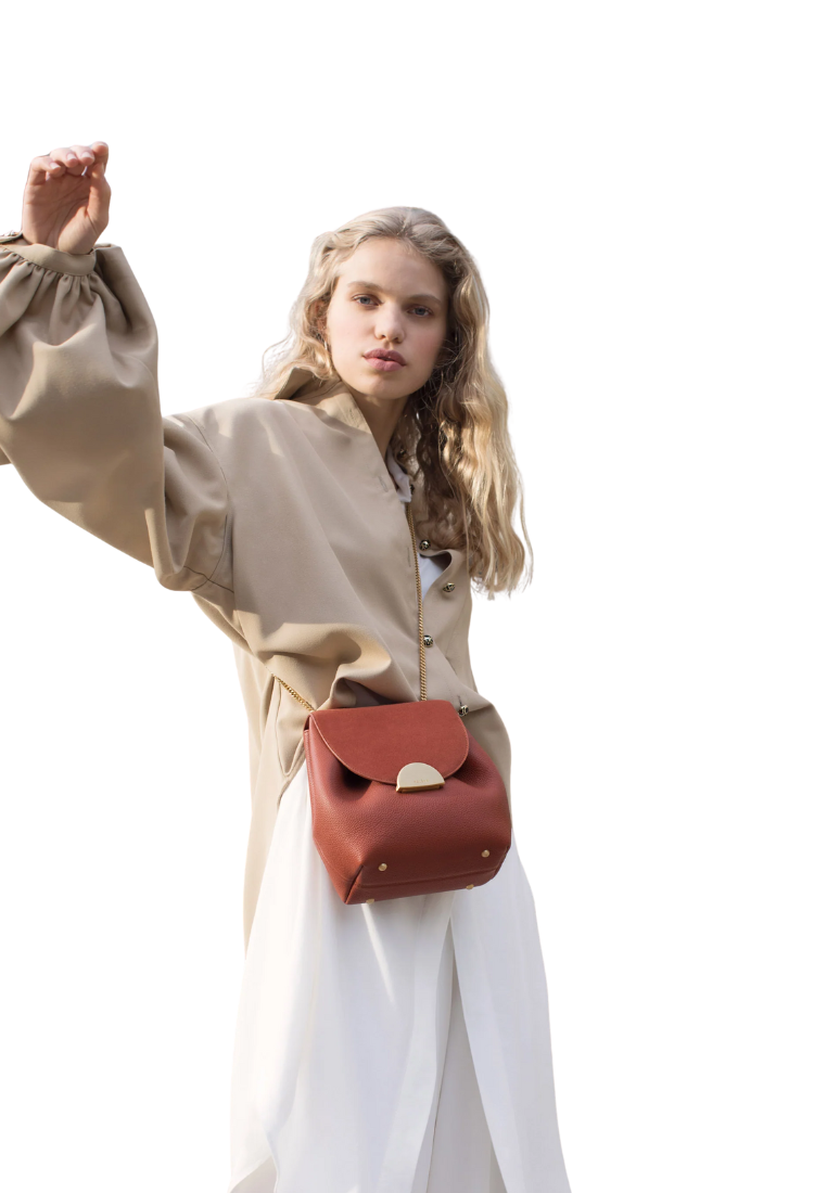 ( PREORDER ) Polene Numero Un Mini Shoulder Bag In Terracotta