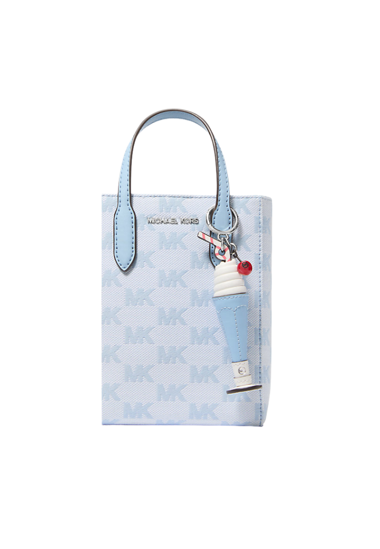 ( PREORDER ) Michael Kors Milkshake Bag Charm In Light Sky 35T5SGFK3Y