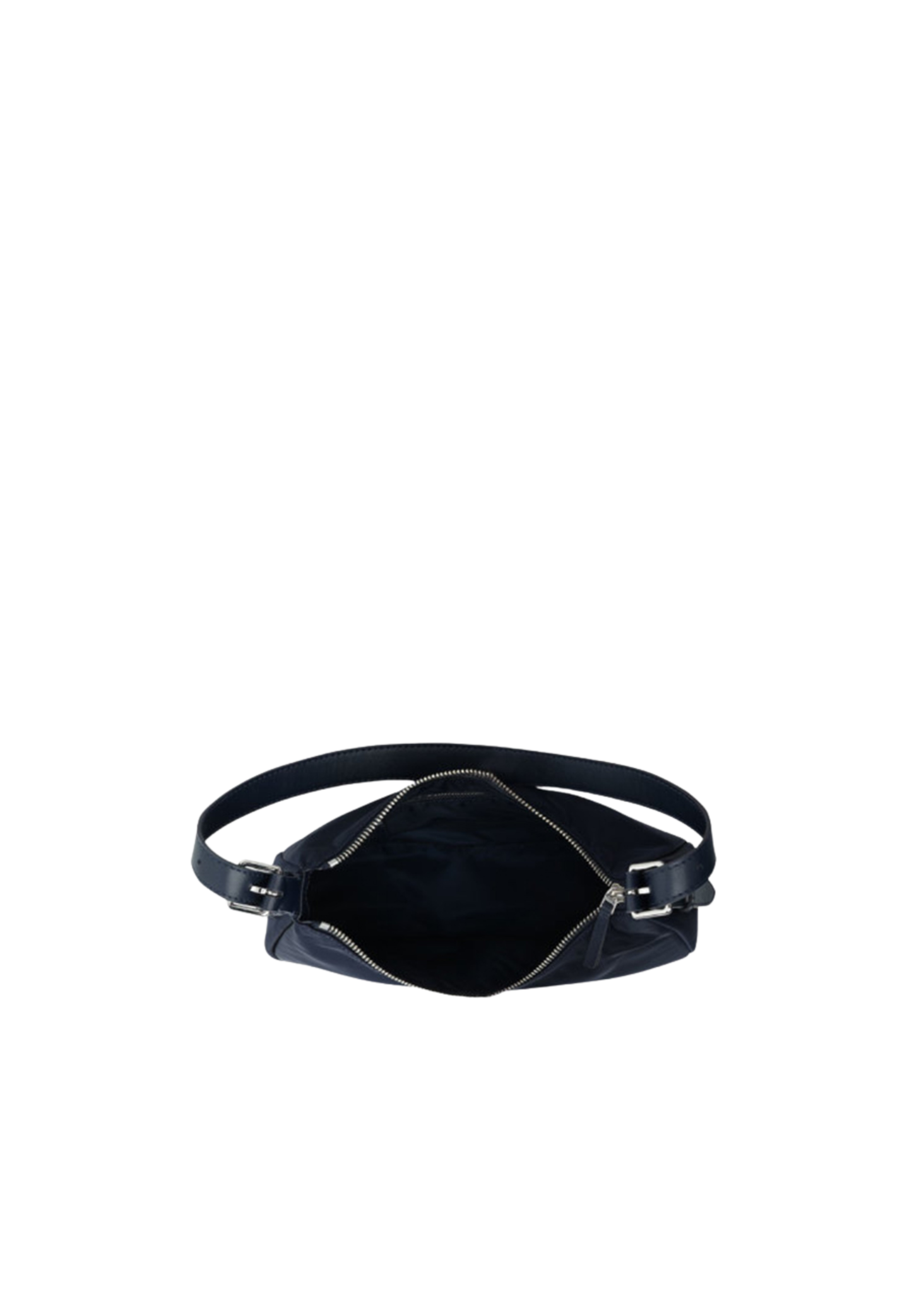 Tory Burch Nylon Small Zip Top Shoulder Bag In Tory Navy 177335