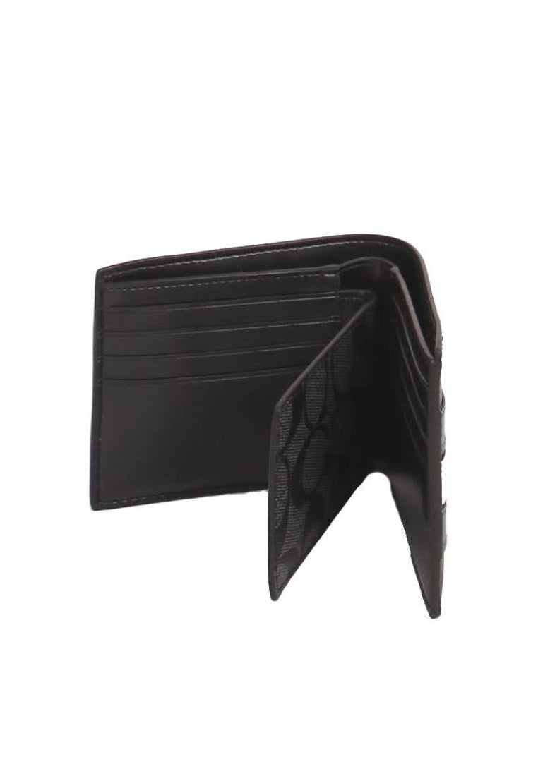 Coach Signature 3 In 1 3008 Wallet With Varsity Stripes In Charcoal Black