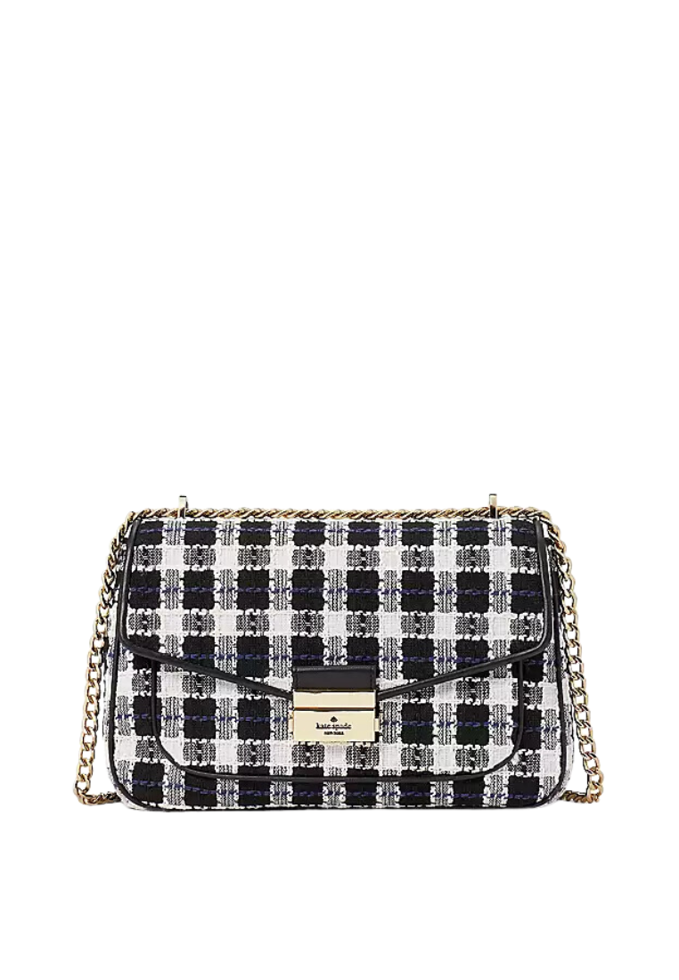 Kate Spade Carey Shoulder Bag Medium Flap In Black Multi KC492