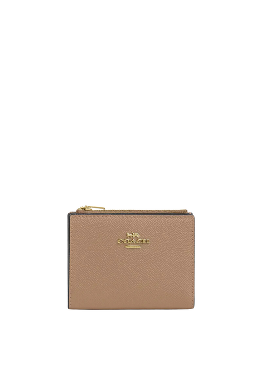 Coach Billfold Wallet In Taupe CR983