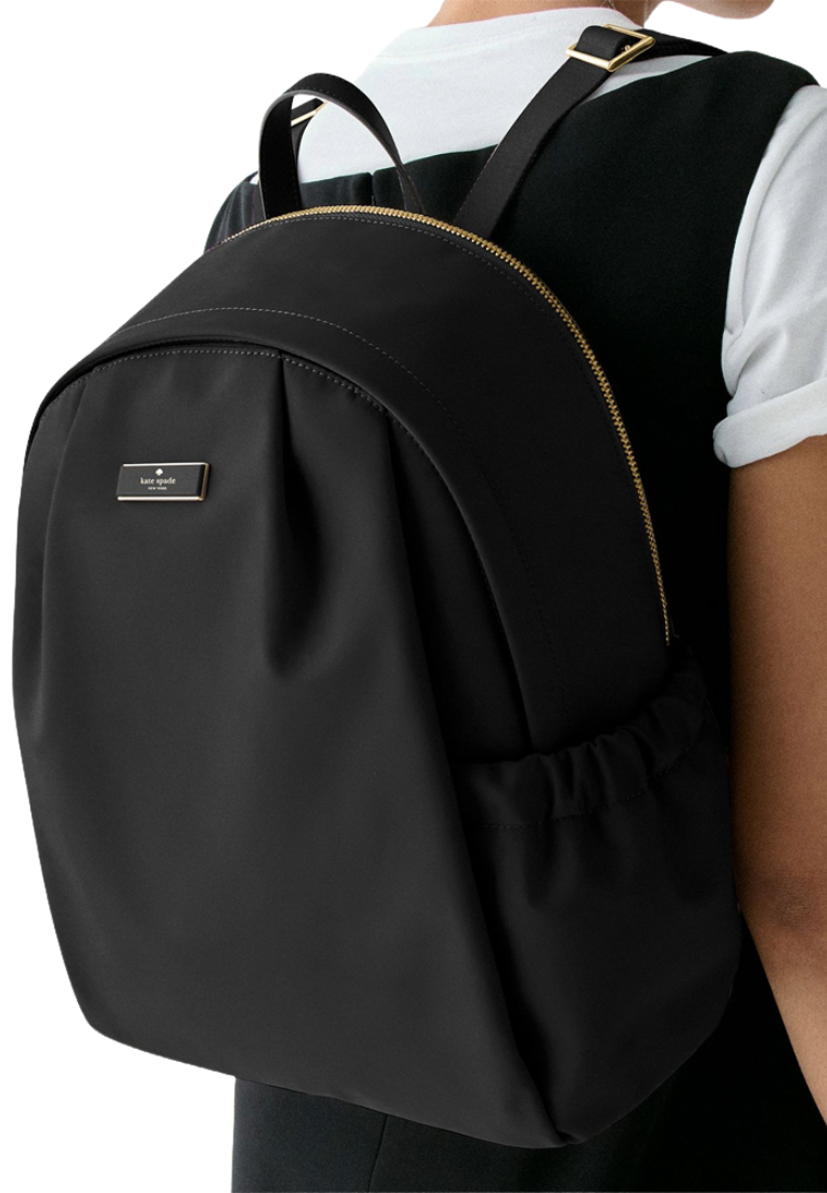 Kate Spade Carter Nylon Large Backpack In Black KL962