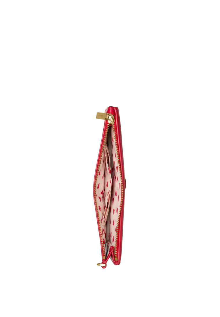 ( PREORDER ) Kate Spade Yours Truly Envelope Wristlet In Cherry Rouge KN781