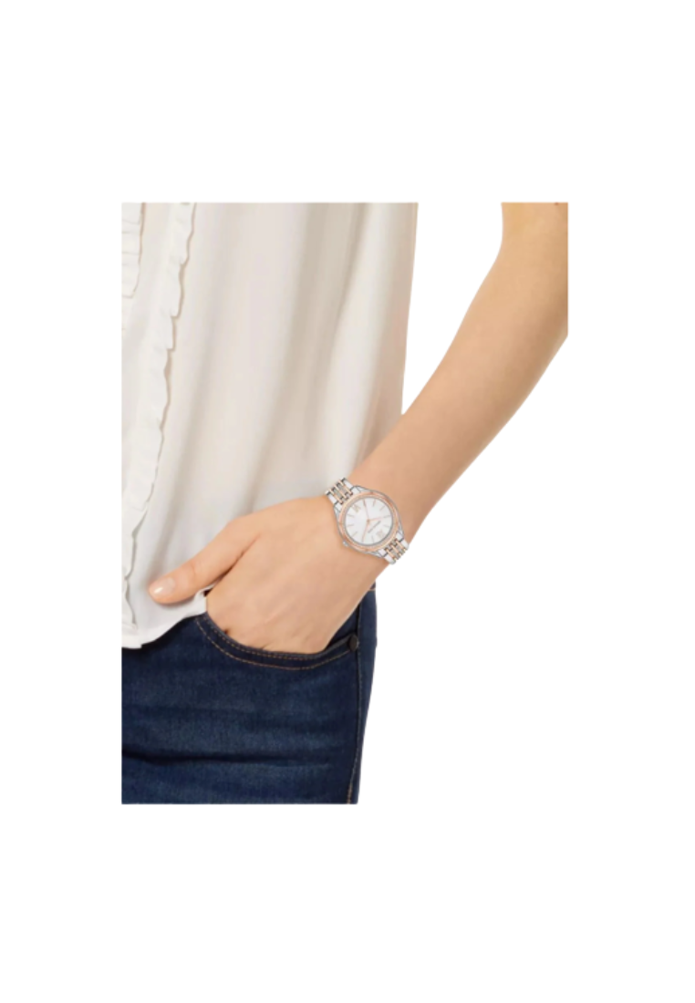 Michael Kors Women's Mindy Three-Hand MK7077 Two-Tone Stainless Steel Watch