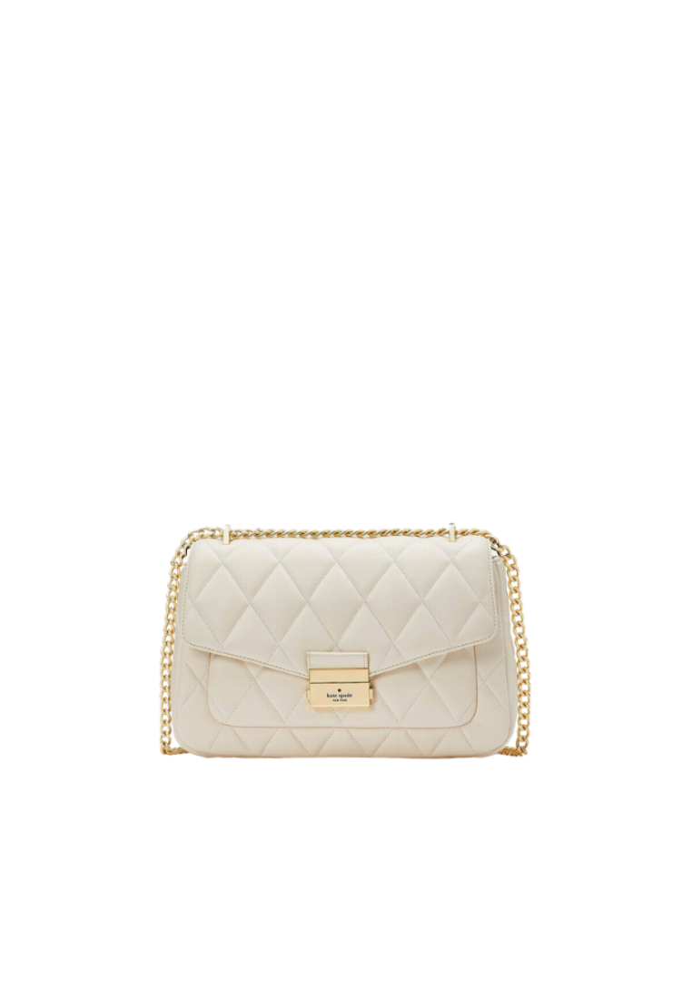 Kate Spade Carey Small Flap Shoulder Bag In Parchment KA767
