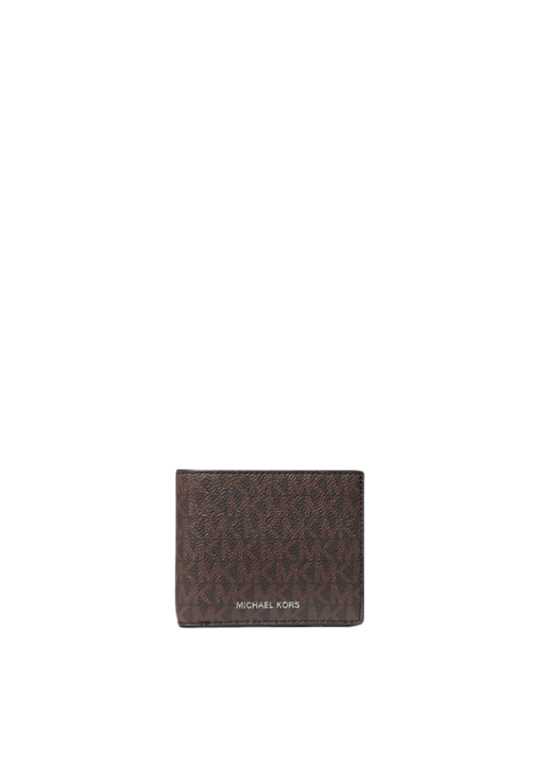 Michael Kors Cooper Billfold 36U9LCRF6B Wallet With Passcase In Brown Black