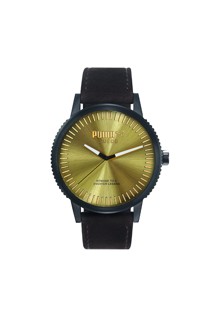 Puma Men's Analogue PU104101006 Suede Strap Watch