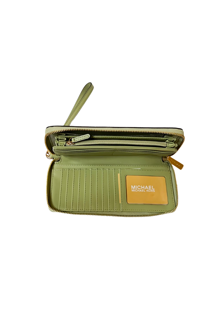 Michael Kors Jet Set Travel Large Wristlet In Light Sage 35T7GTVE7L