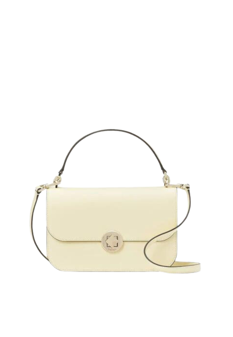 Kate Spade Audrey K7330 Top Handle Flap Crossbody Bag In Lemon Fond