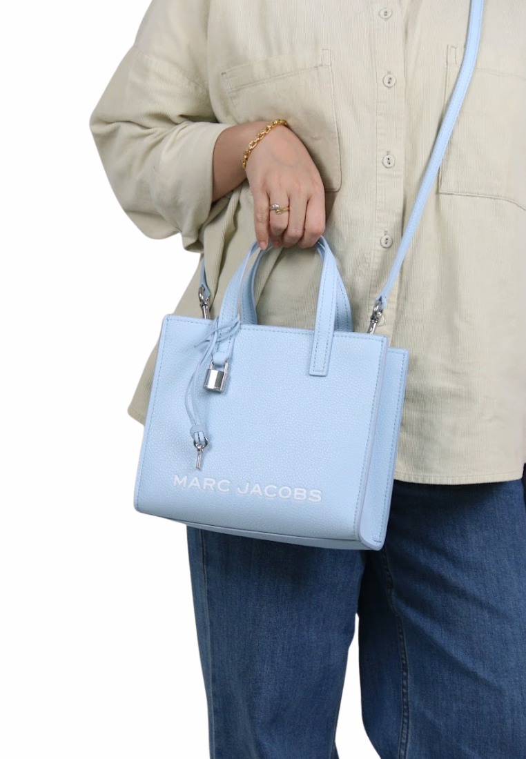 Marc Jacobs Mini Grind Tote Bag In Cloud Blue 4R3HTT020H02