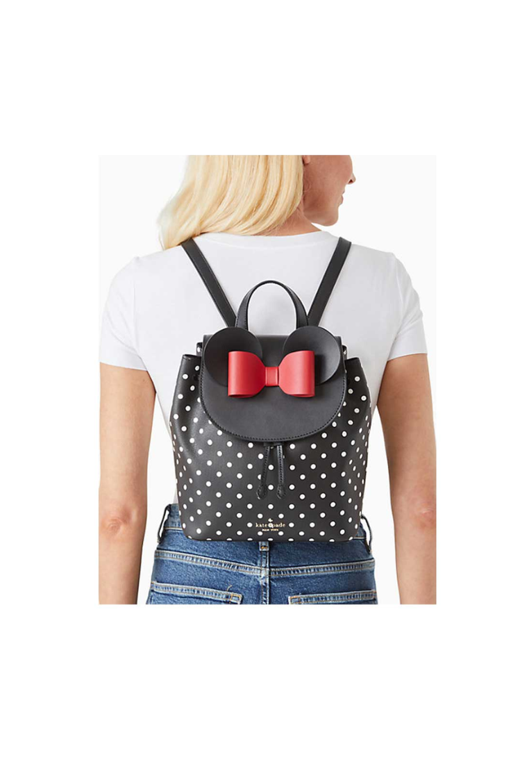 Kate Spade X Disney Minnie Mouse K4642 Backpack In Black Multi