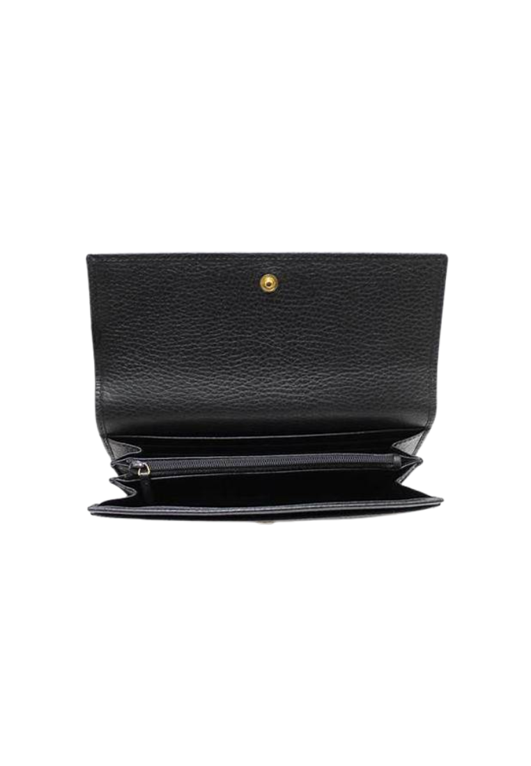 Coach Signature Anna Foldover 3036 Clutch Crossbody Bag In Brown Black