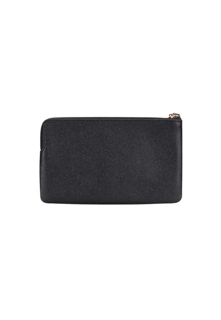 Coach Large Corner Zip 3888 Wristlet In Black
