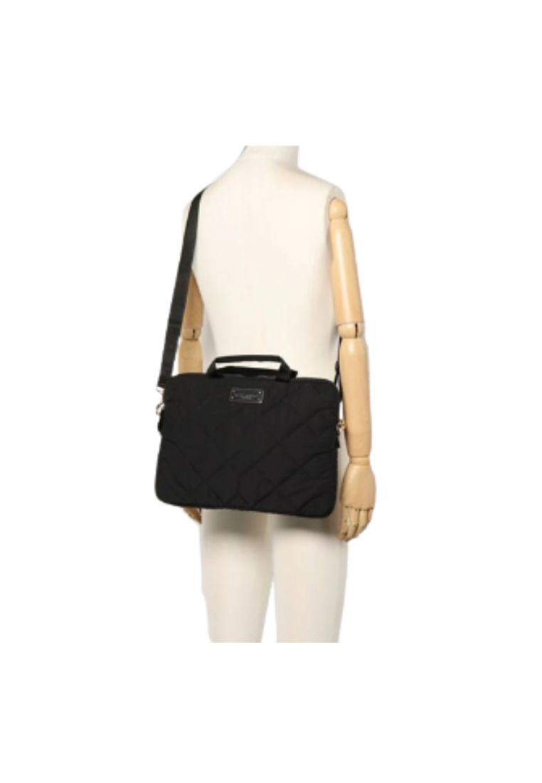 Marc Jacobs Quilted Nylon Laptop S550M06FA21 Tote Bag In Black