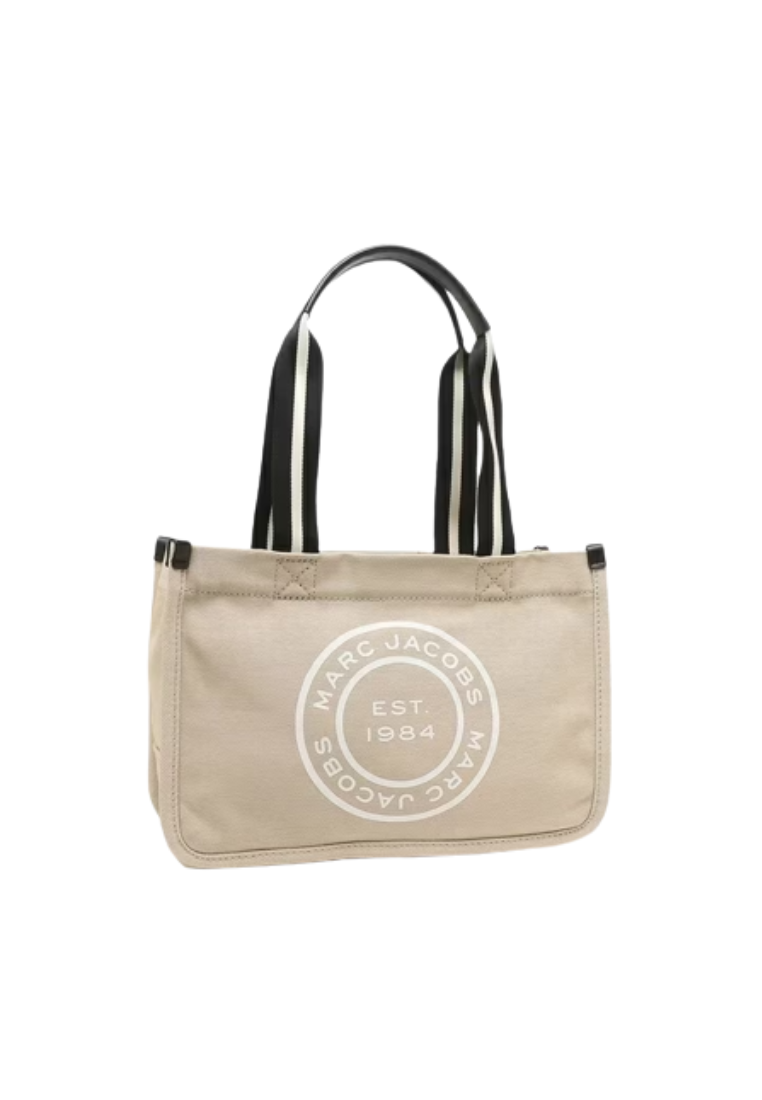 Marc Jacobs Signet H050M06FA21 Canvas Tote Bag In Beige