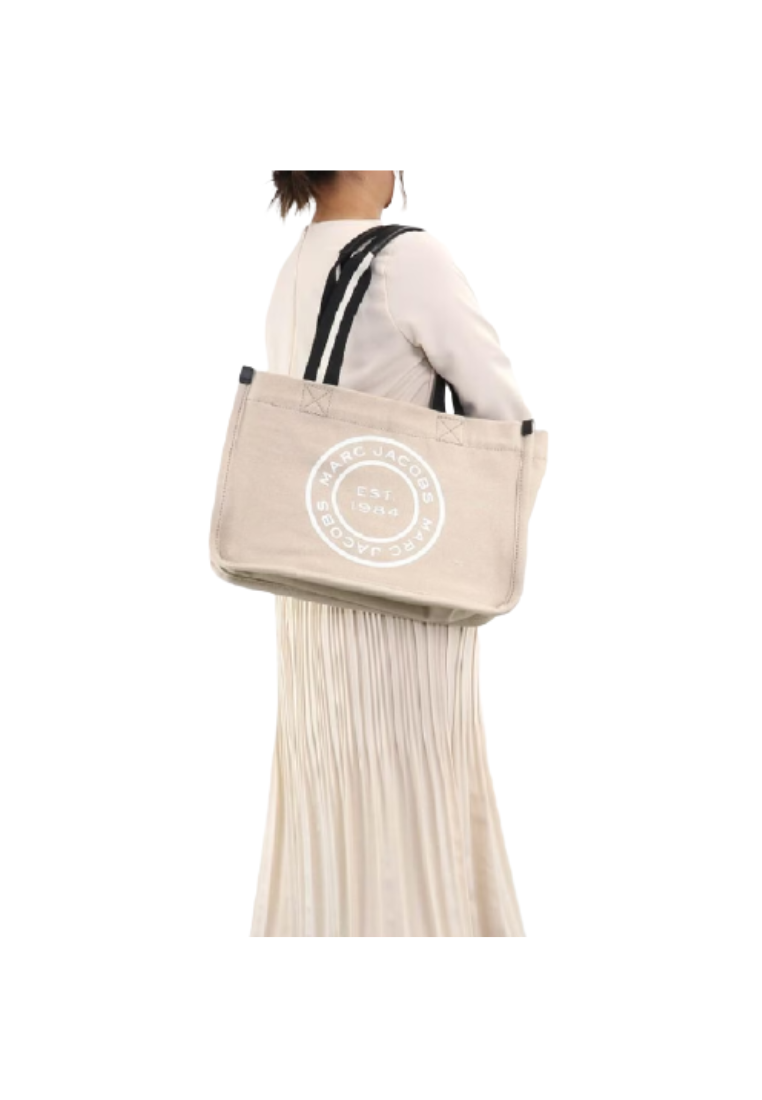 Marc Jacobs Signet H050M06FA21 Canvas Tote Bag In Beige