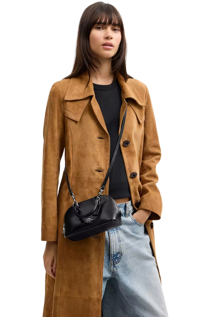 ( PREORDER ) Coach Lara Mini Satchel Bag In Black CEA01