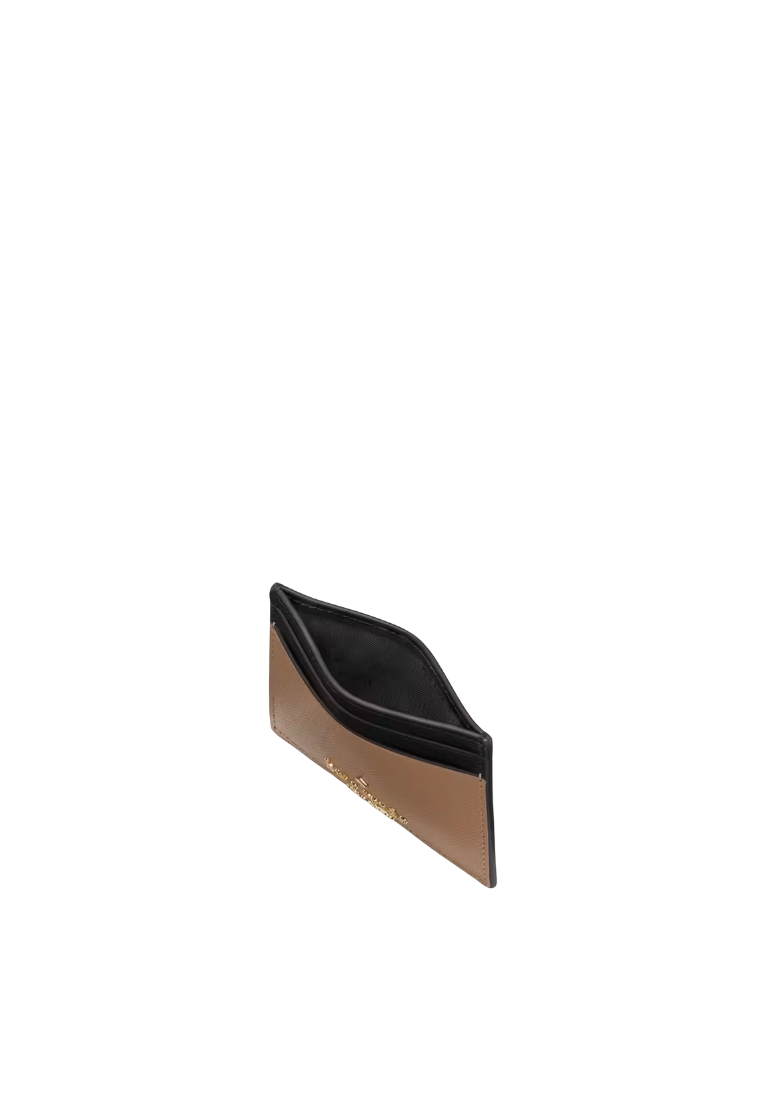 ( AS IS ) Kate Spade Madison Colorblock Small Slim Card Case In Toasted KI369