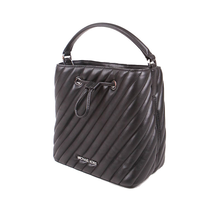 Michael Kors Medium Suri 35F0SU2M8U Quilted Bucket Bag In Black