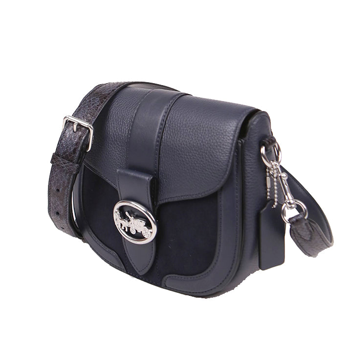 Coach Georgie C6432 Saddle Crossbody Bag In Midnight Multi