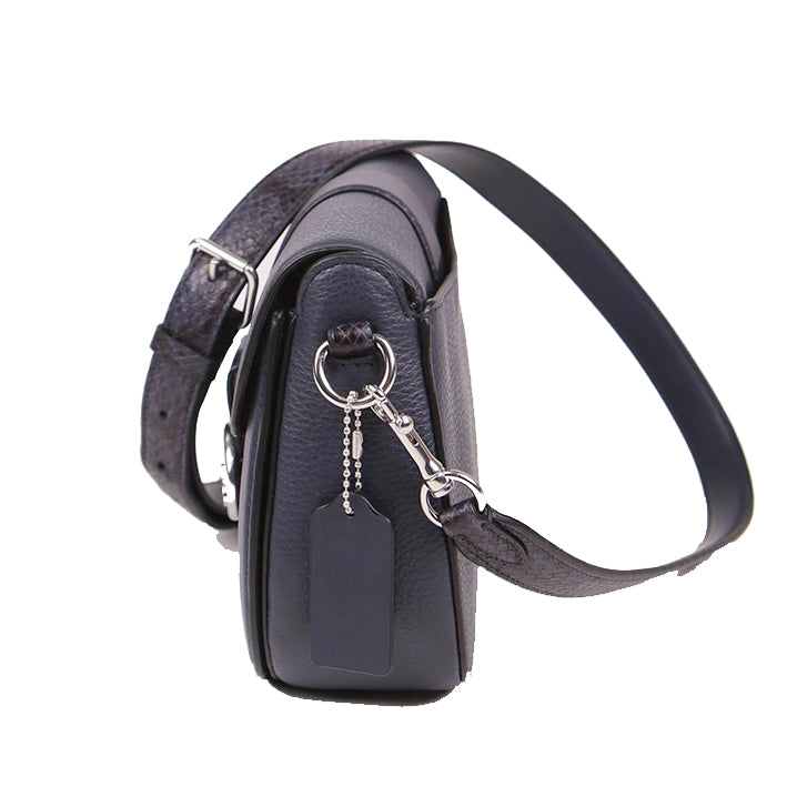 Coach Georgie C6432 Saddle Crossbody Bag In Midnight Multi