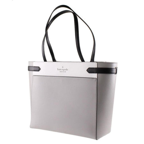Kate Spade Staci WKRU7098 Colorblock Laptop Tote Bag In Nimbus Grey