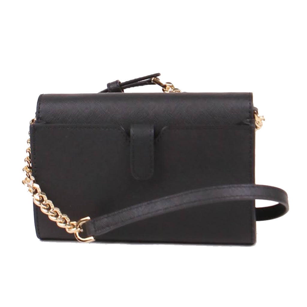 Michael Kors Medium Multifunction Jet Set Travel 35S0GTVC2L Phone Wallet Crossbody Bag In Black