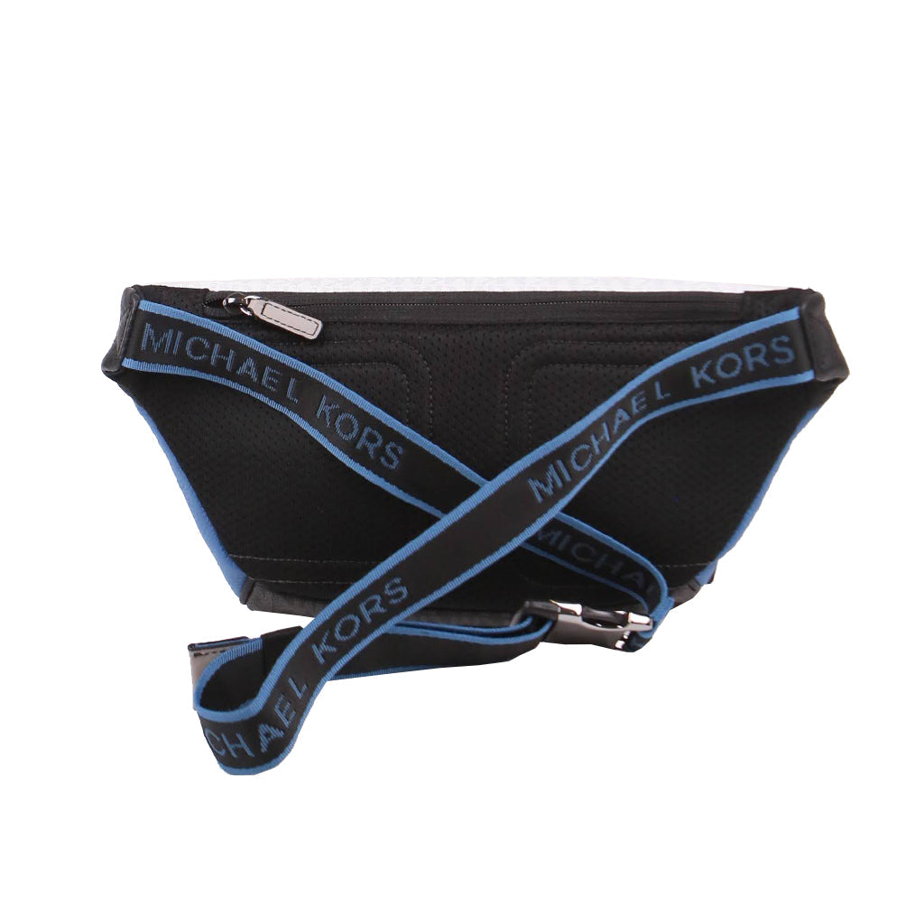 Michael Kors Men's Signature Cooper 37H1LCOY9U Embroidered Belt Bag In Blue Multi