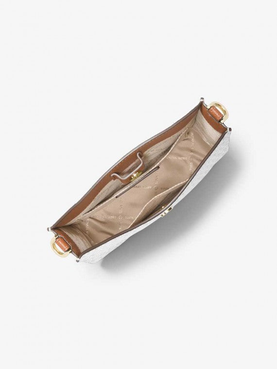 Michael Kors Small Briley 35S1G7BM1B Monogram Messenger Bag In Vanilla