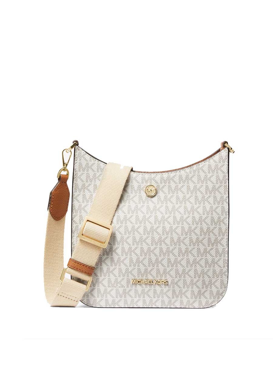 Michael Kors Small Briley 35S1G7BM1B Monogram Messenger Bag In Vanilla