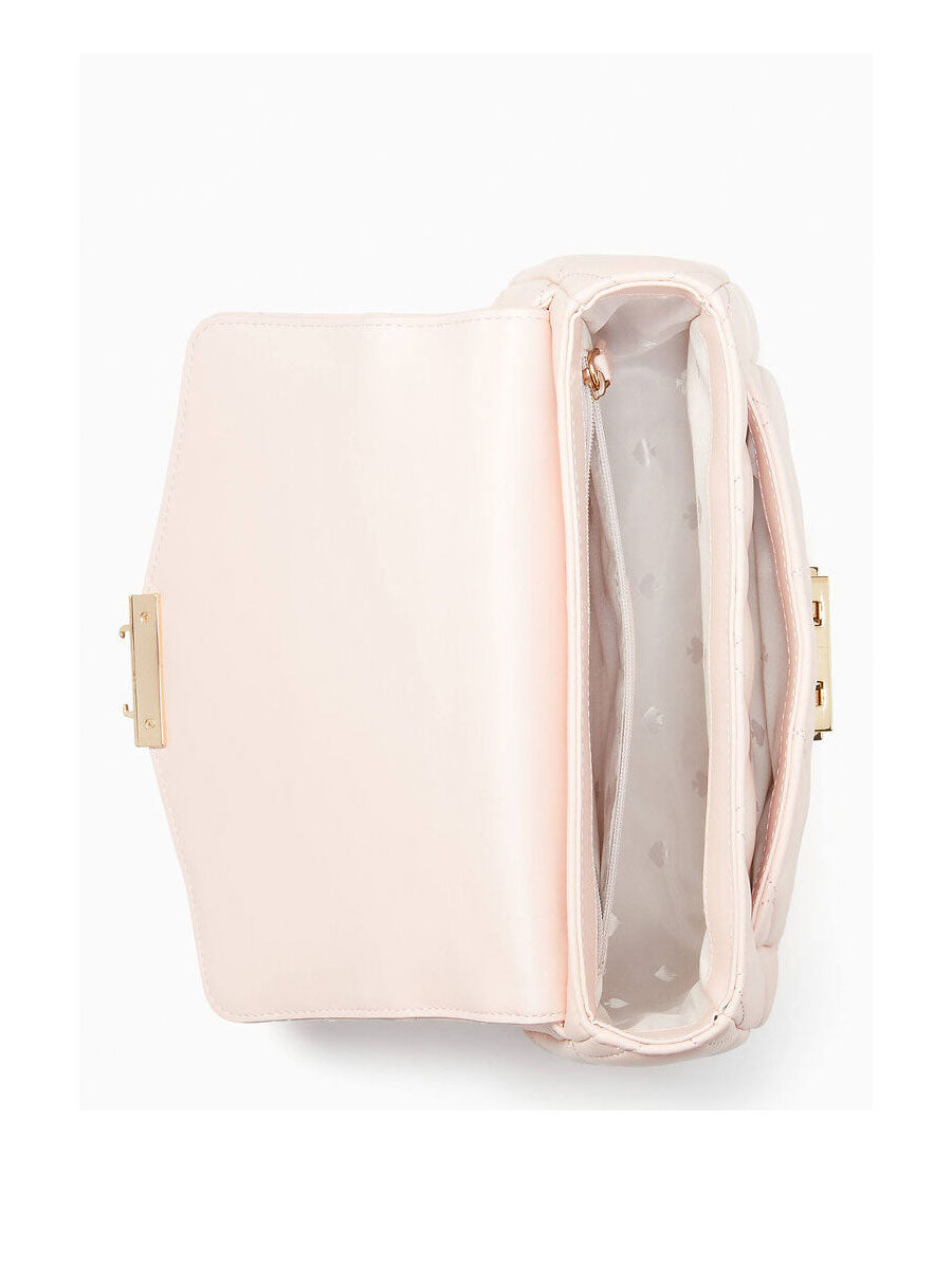 Kate Spade Carey KA767 Small Flap Shoulder Bag In Conch Pink