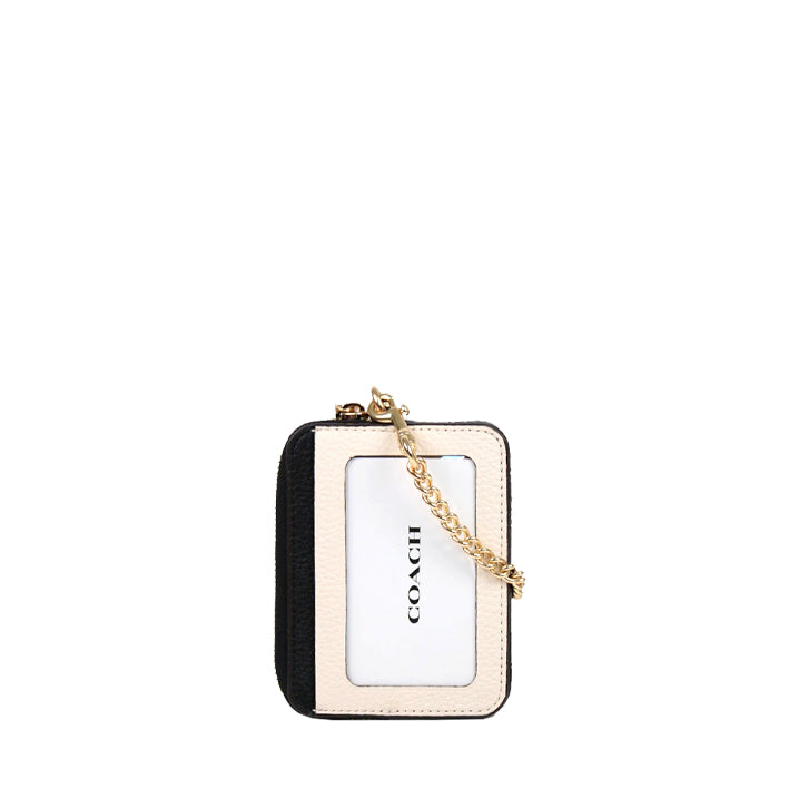 Coach Zip Card Case C1886 In Chalk Multi