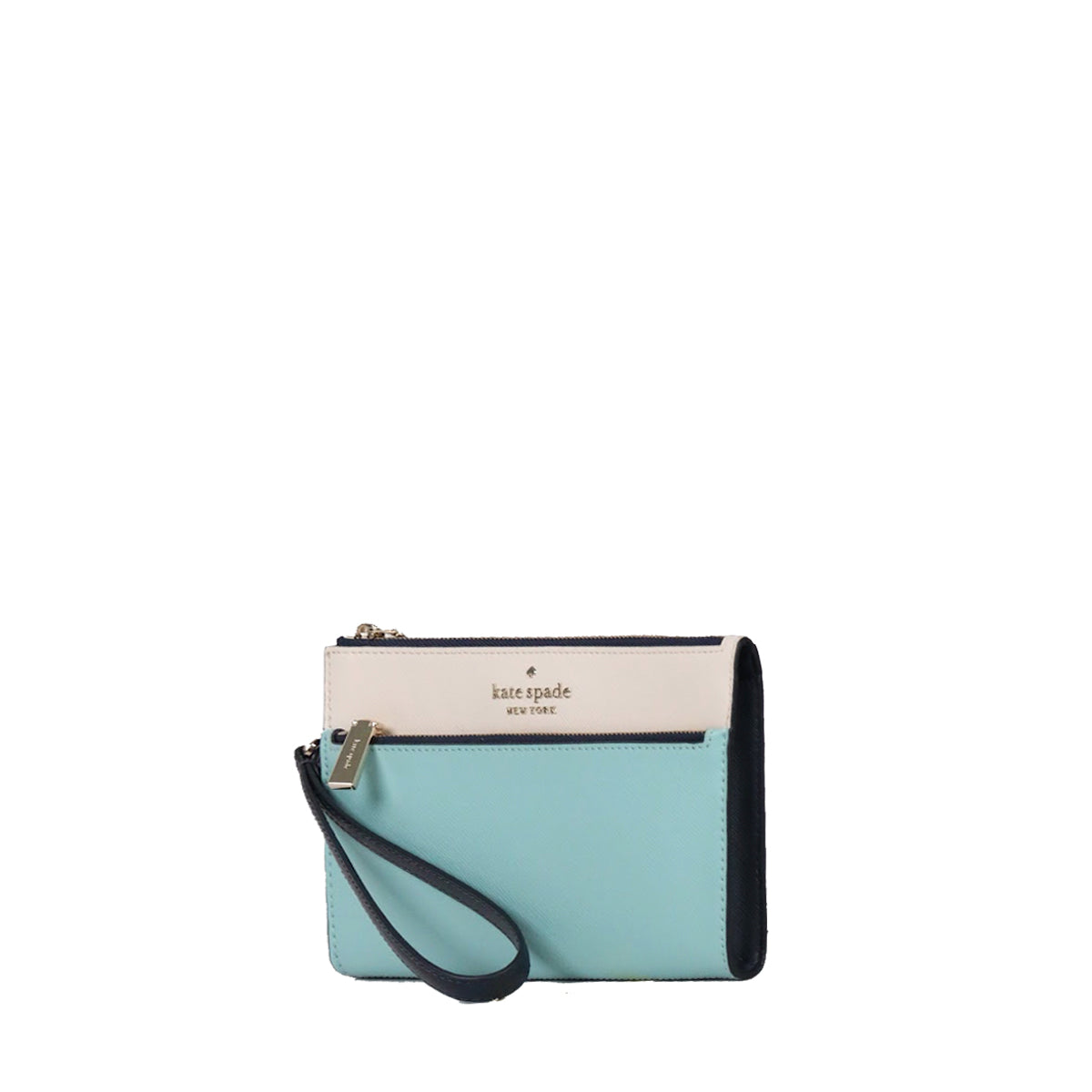 Kate Spade Medium Staci K6122 Colorblock Wristlet In Poolside