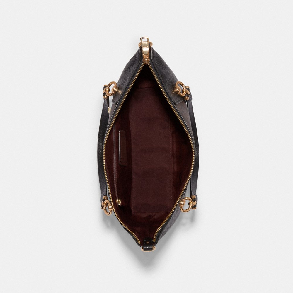 Coach Signature Kacey C6230 Satchel Bag In Brown Black