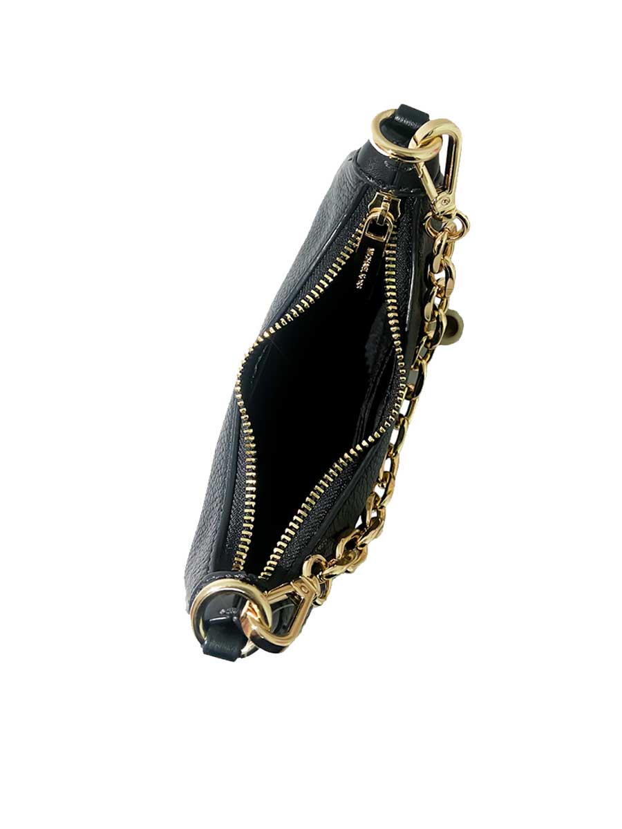Michael Kors Cora 35R3G4CC5L Mini Zip Pouchette In Black