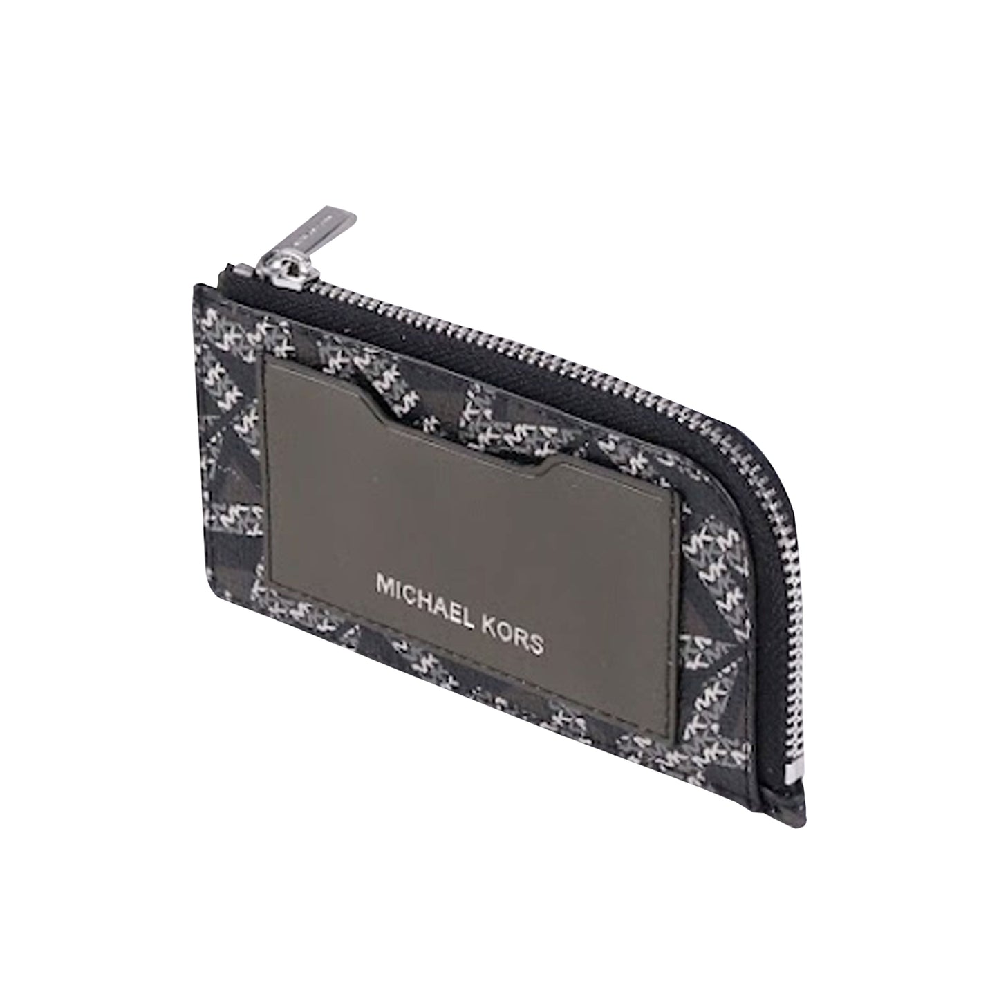 Michael Kors Men's L-Zip 36F1LCOE6B Card Case In Olive Multi