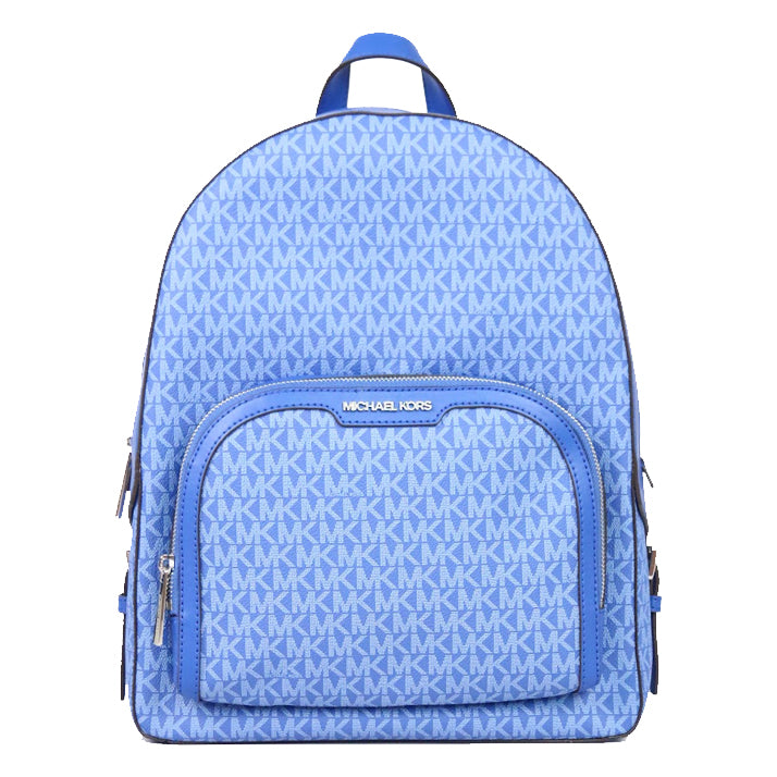 Michael Kors Signature Large 35S2S8TB7B Zip Pocket Backpack In Electric Blue