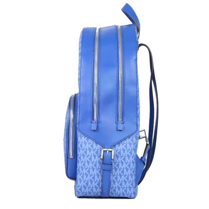 Michael Kors Signature Large 35S2S8TB7B Zip Pocket Backpack In Electric Blue