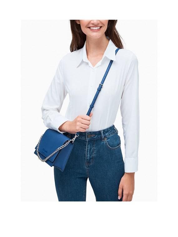 Kate Spade Cameron Monotone WKRU6430 Convertible Crossbody In Deep Azure