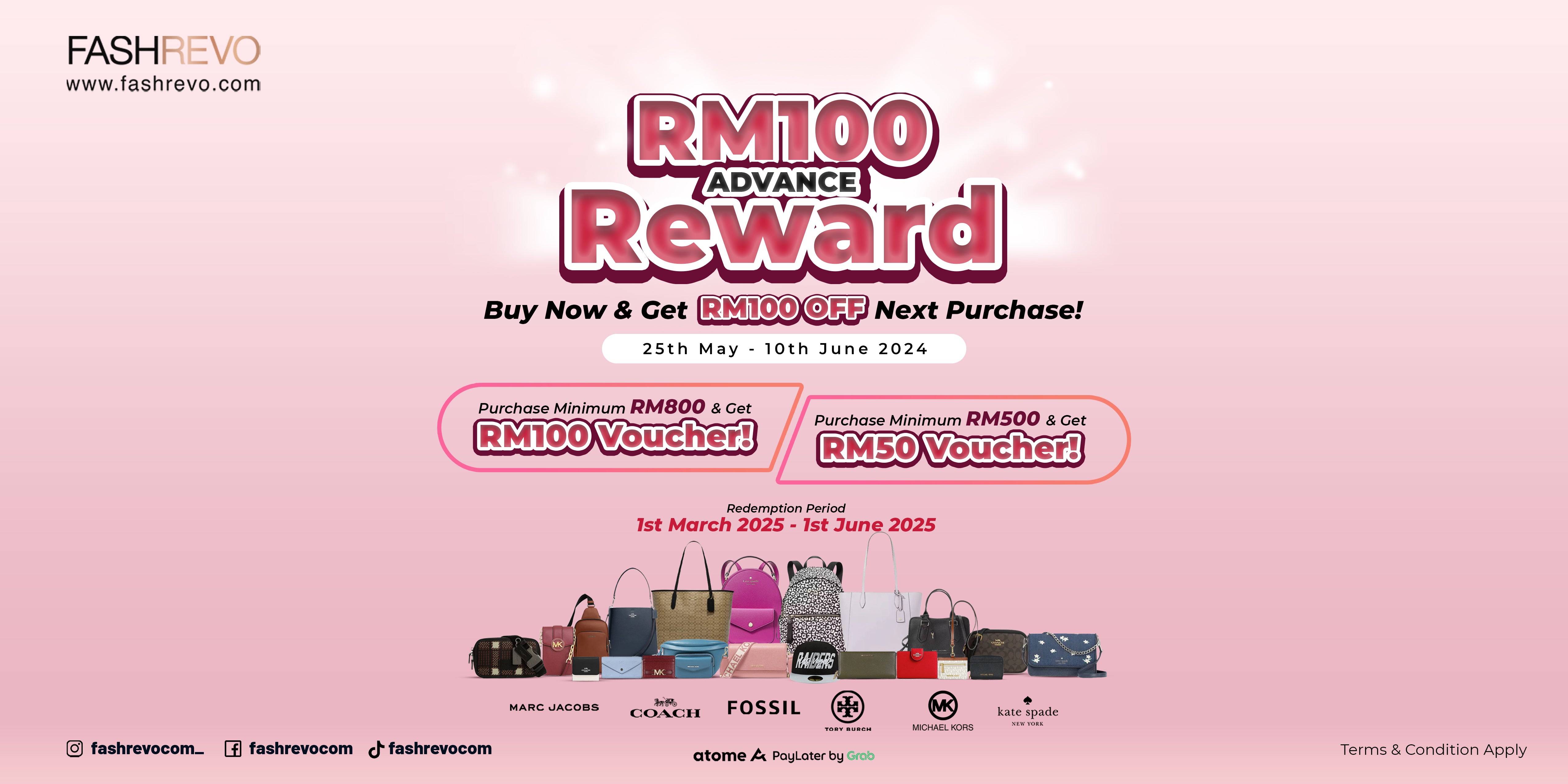 RM100 Advance Reward - Sustain in advanced with Fashrevo
