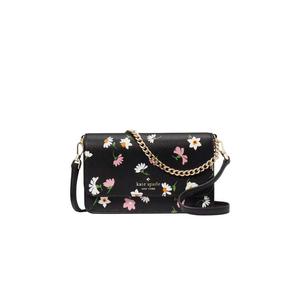 Kate Spade Madison Small Flap Crossbody Bag In Black Multi KF477