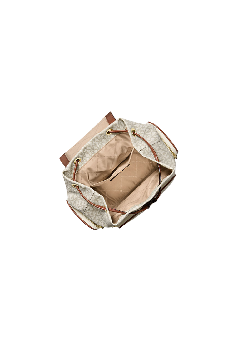( PREORDER ) Michael Kors Merritt Small Signature Logo Cargo Backpack In Vanilla 35S6G0WB5B