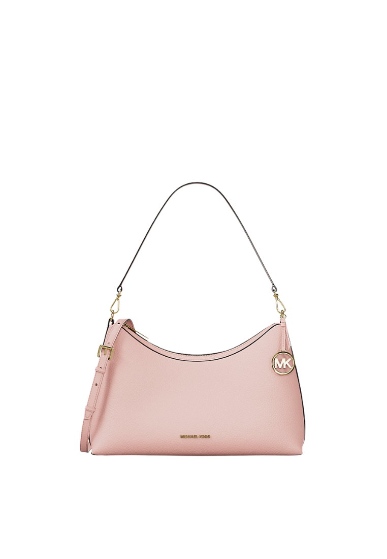 ( PREORDER ) Michael Kors Sammy Medium Pebbled Leather Convertible Shoulder Bag In Powder Blush 35T6G8SC6L