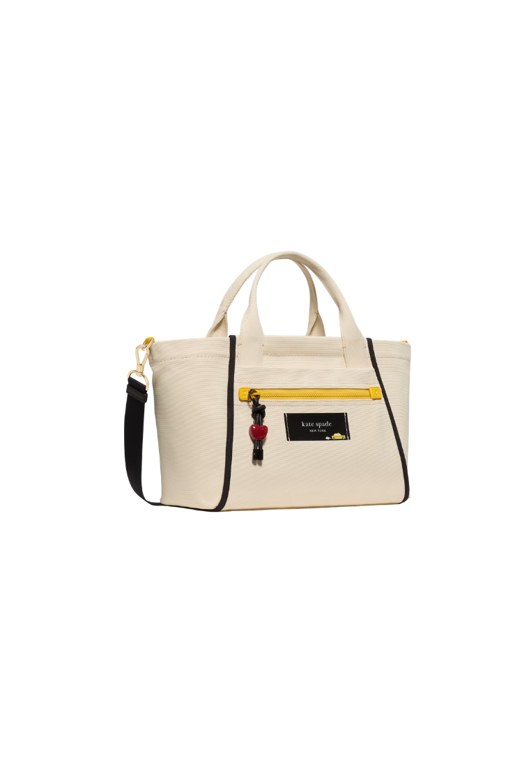 ( PREORDER ) Kate Spade Dash Taxi Canvas Tote Bag In Natural Multi KN956