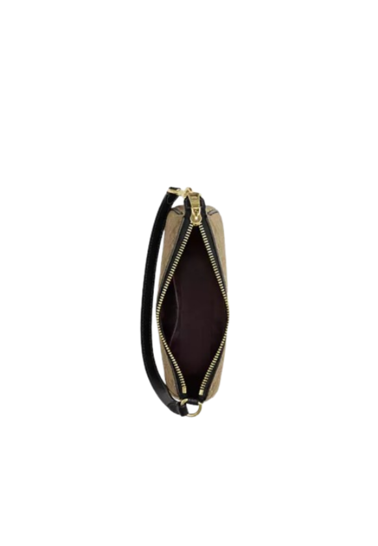 Coach Nolita 19 Handbag In Colorblock Signature Canvas In Khaki Black CS445