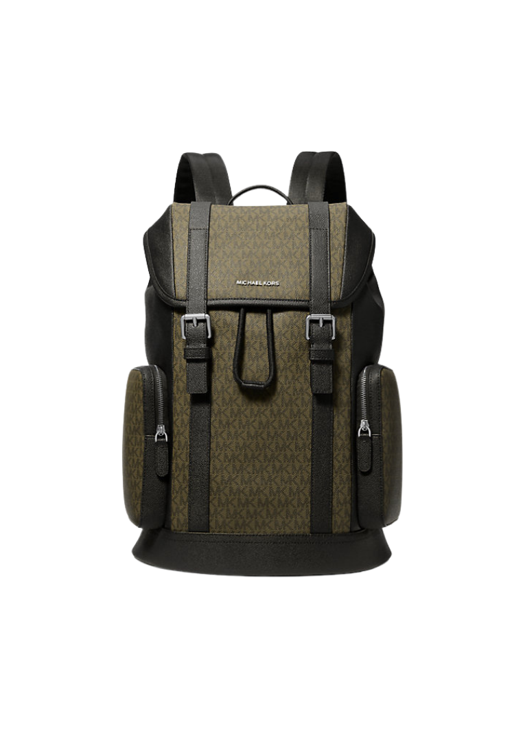 ( PREORDER ) Michael Kors Hudson Signature Logo Backpack In Olive 33S5LHDB8B