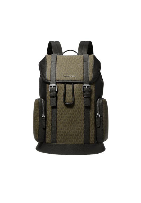 ( PREORDER ) Michael Kors Hudson Signature Logo Backpack In Olive 33S5LHDB8B