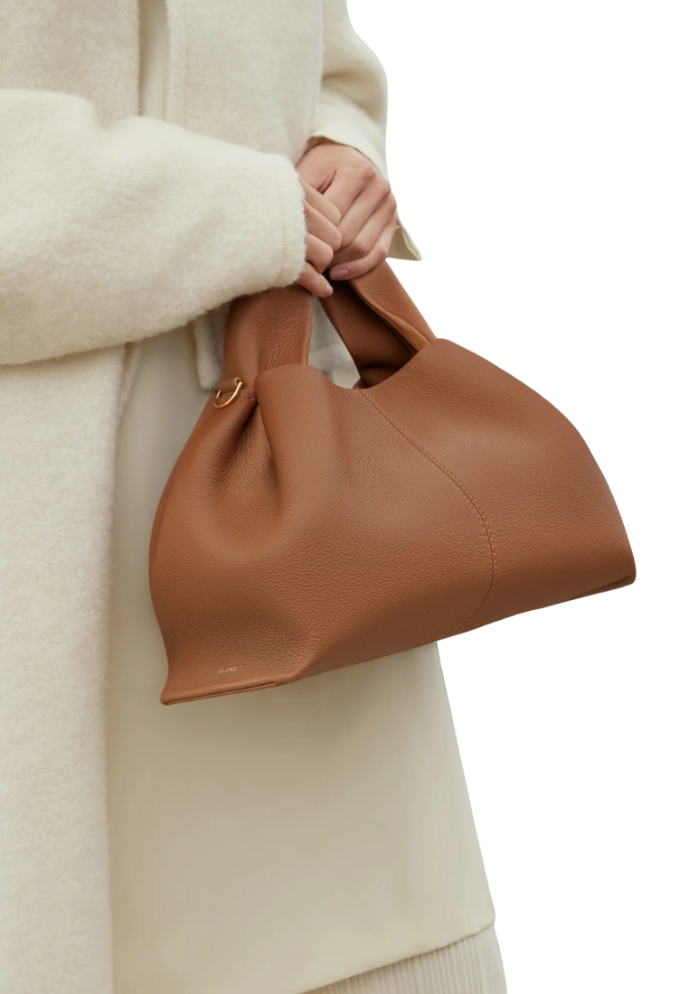 ( PREORDER ) Polene NumÃ©ro Neuf Handbag In Textured Camel